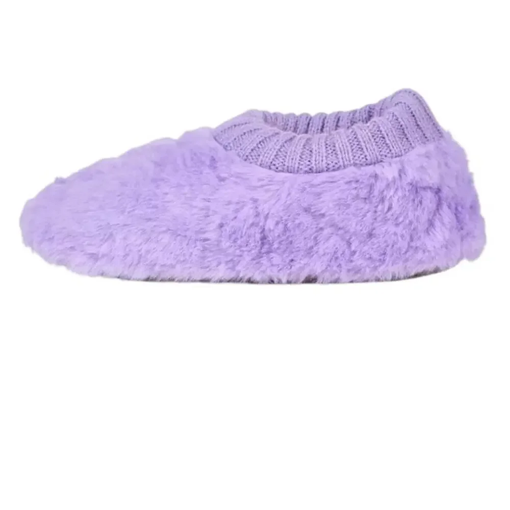 Northeast Outfitters Cozy Cabin Girls' Fur Heart Slippers